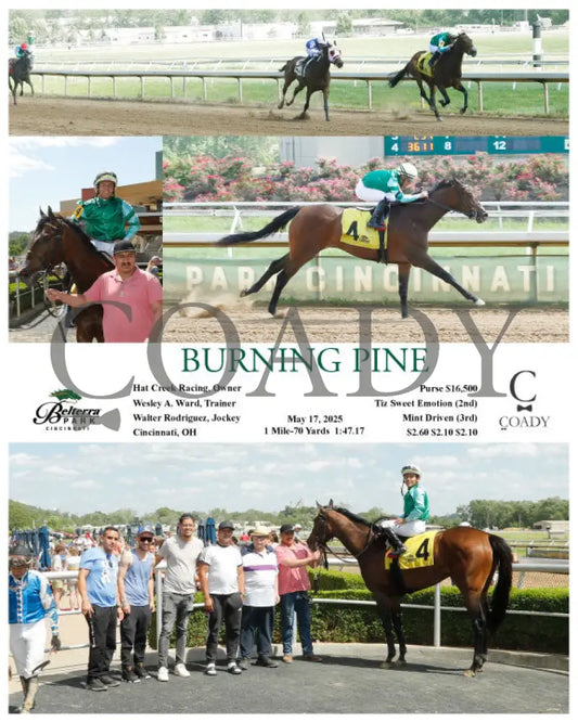 Race 07 BURNING PINE 051725 Belterra Park Churchill Downs