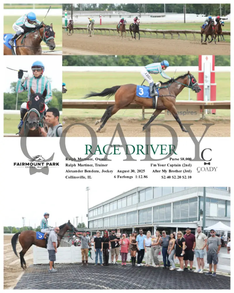 RACE DRIVER 08 30 25 R02 FP Fanduel Sportsbook Horse Racing