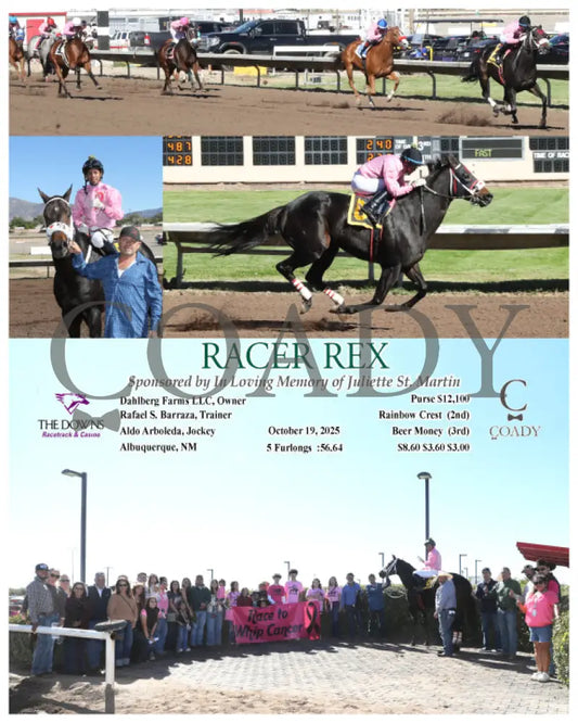 RACER REX - Sponsored by In Loving Memory of Juliette St. Martin  - 10-19-25 - R03 - ALB - Coady Media - Kurtis Coady Photography