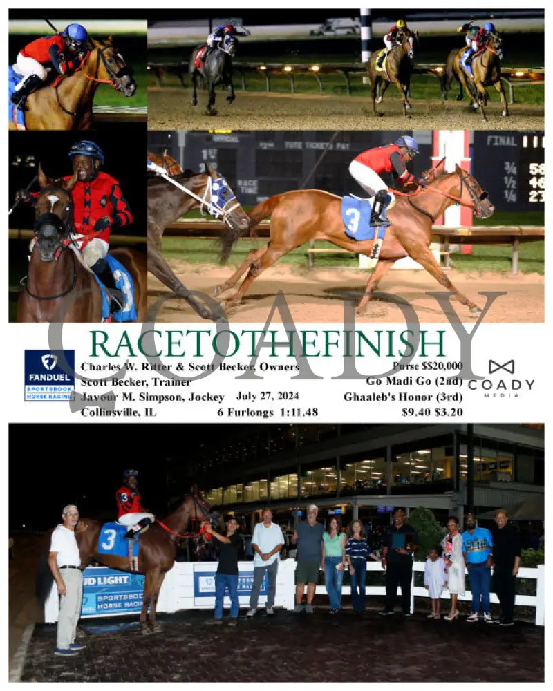 Racetothefinish - 07-27-24 R06 Fan Fanduel Sportsbook Horse Racing