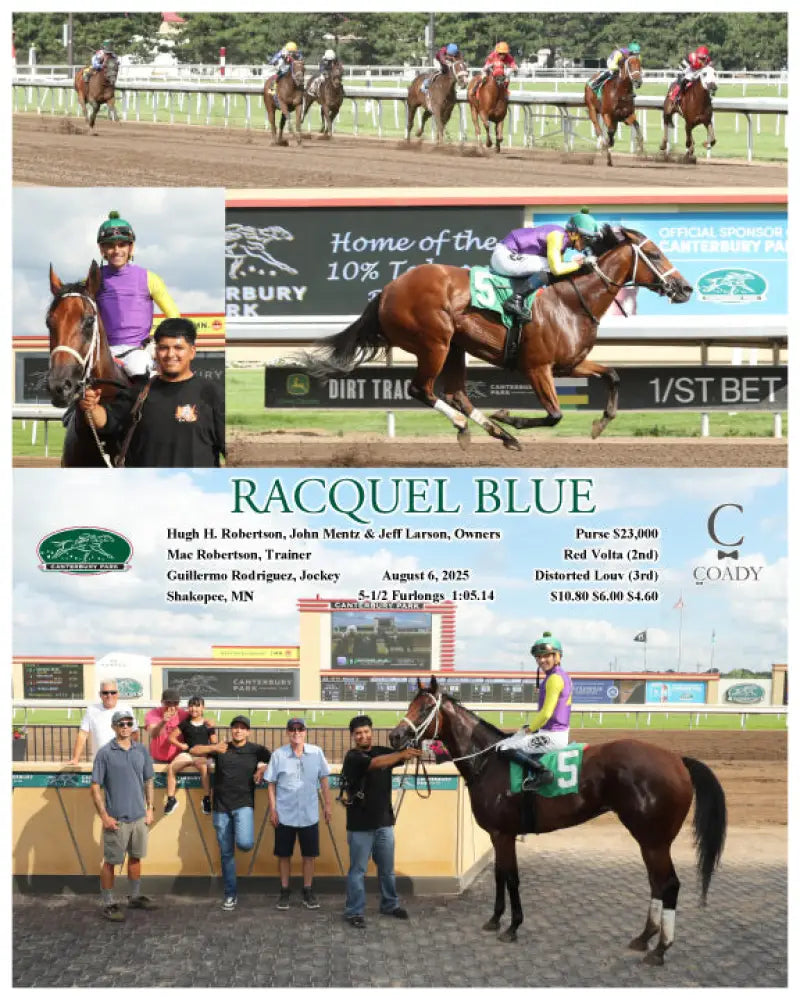 RACQUEL BLUE - 08-06-25 - R01 - CBY Canterbury Park