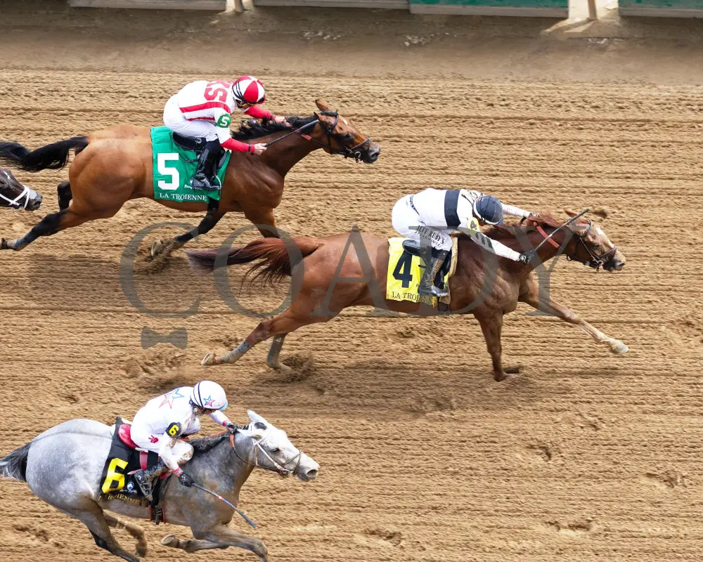 RAGING SEA - The Fasig - Tipton La Troienne G1 - 40th Running - 05-02-25 - R07 - CD - Aerial Finish 01 Churchill Downs