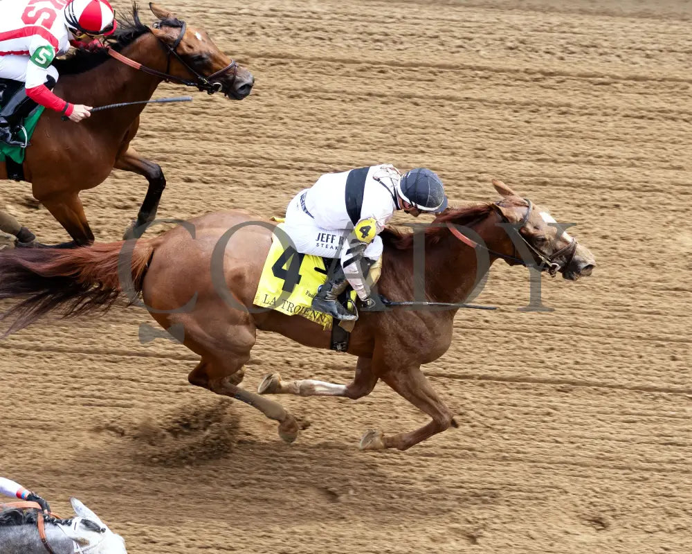 RAGING SEA - The Fasig - Tipton La Troienne G1 - 40th Running - 05-02-25 - R07 - CD - Aerial Finish 02 Churchill Downs