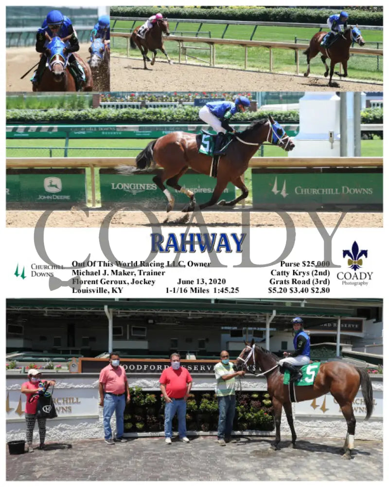 Rahway - 06-13-20 R02 Cd Churchill Downs