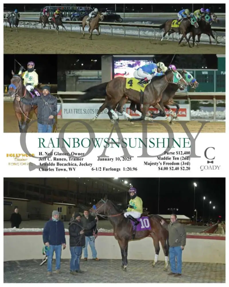 Rainbowsnsunshine - 01-10-25 R05 Ct Hollywood Casino At Charles Town Races