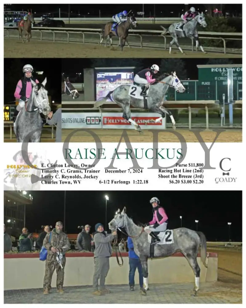 Raise A Ruckus - 12-07-24 R01 Ct Hollywood Casino At Charles Town Races