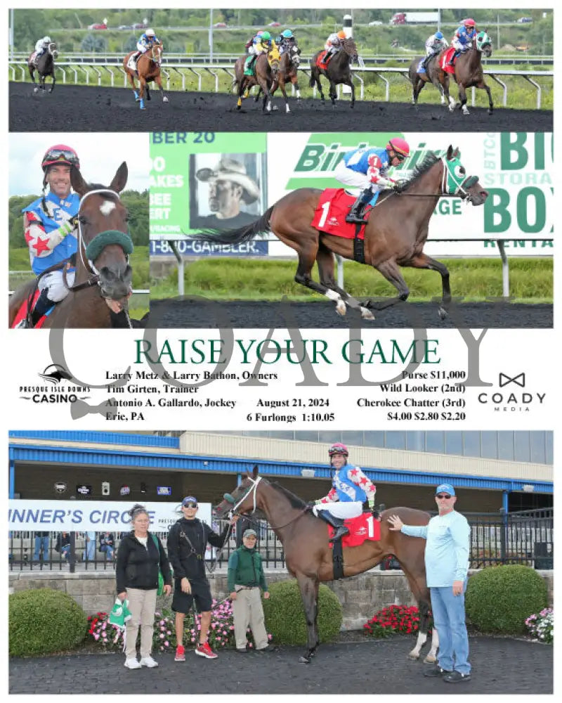 Raise Your Game - 08-21-24 R04 Pid Presque Isle Downs
