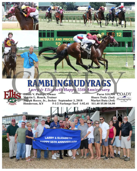 Ramblingrudyrags - 090318 Race 02 Elp Group Ellis Park