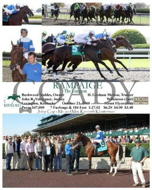 Rampaige - 102110 Keeneland