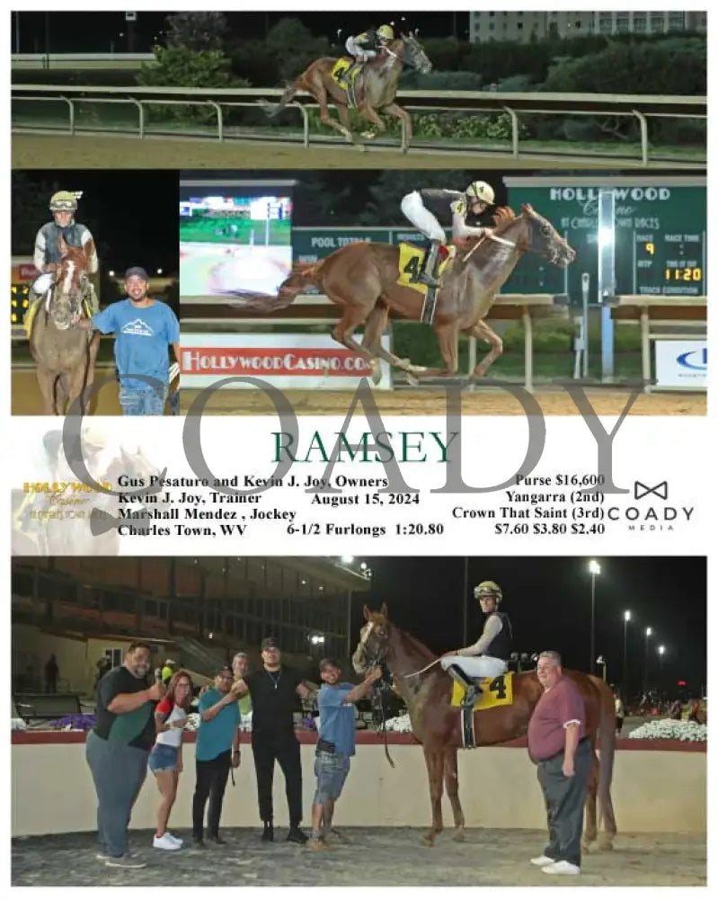 Ramsey - 08-15-24 R09 Ct Hollywood Casino At Charles Town Races