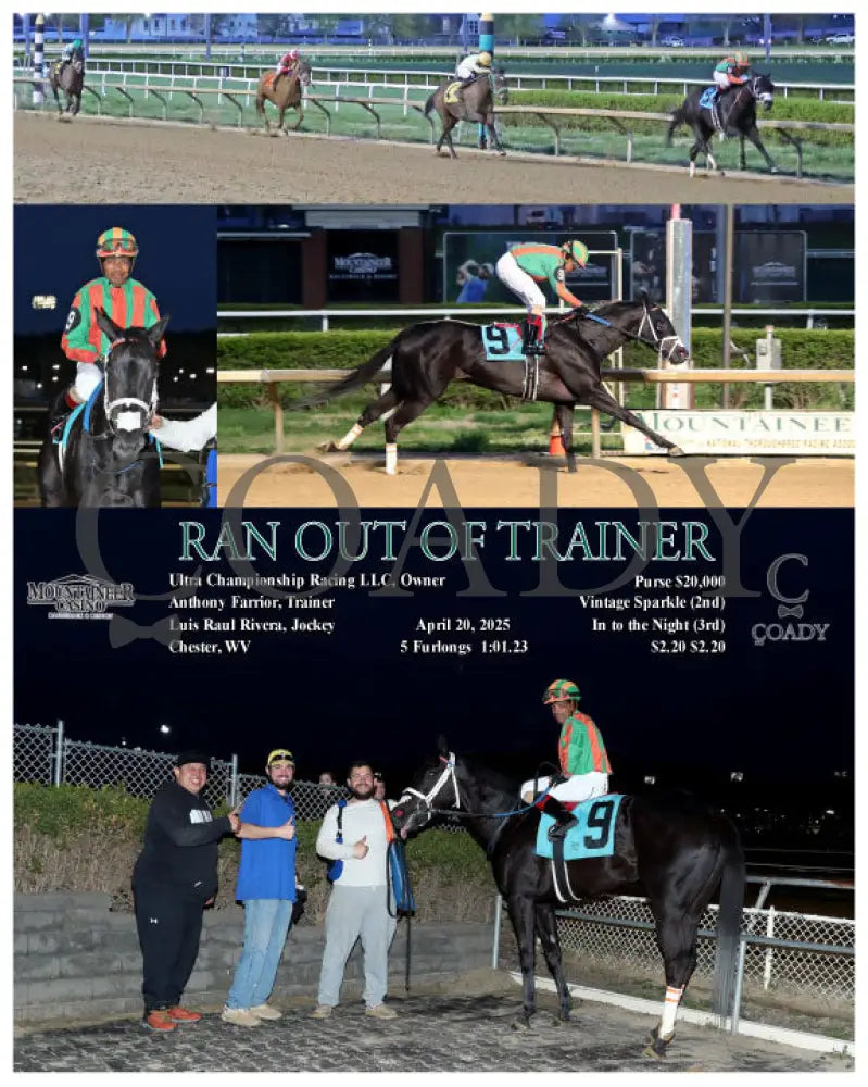 RAN OUT OF TRAINER - 04-20-25 - R04 - MNR Mountaineer Park