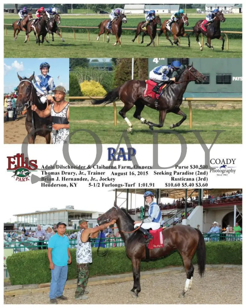 Rap - 081615 Race 08 Elp Ellis Park