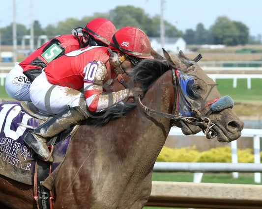 RAPID JUSTICE - ITOBA Stallion Season - 10-01-25 - R04 - Horseshoe Indiana - Tight Finish 01 - Devin Hall - Coady Media - Kurtis Coady Photography