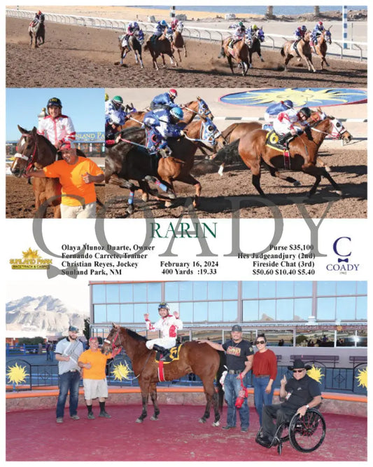 Rarin - 02-16-24 R09 Sun Sunland Park