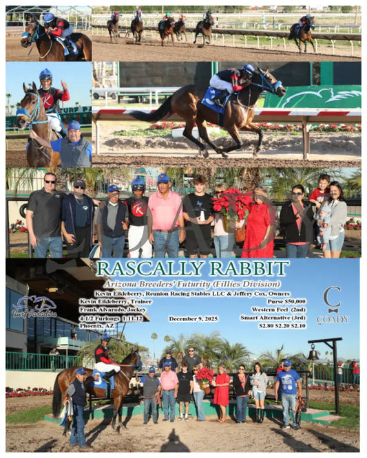 RASCALLY RABBIT - Arizona Breeders' Futurity (Fillies Division) - 12-09-25 - R06 - TUP - Coady Media - Kurtis Coady Photography