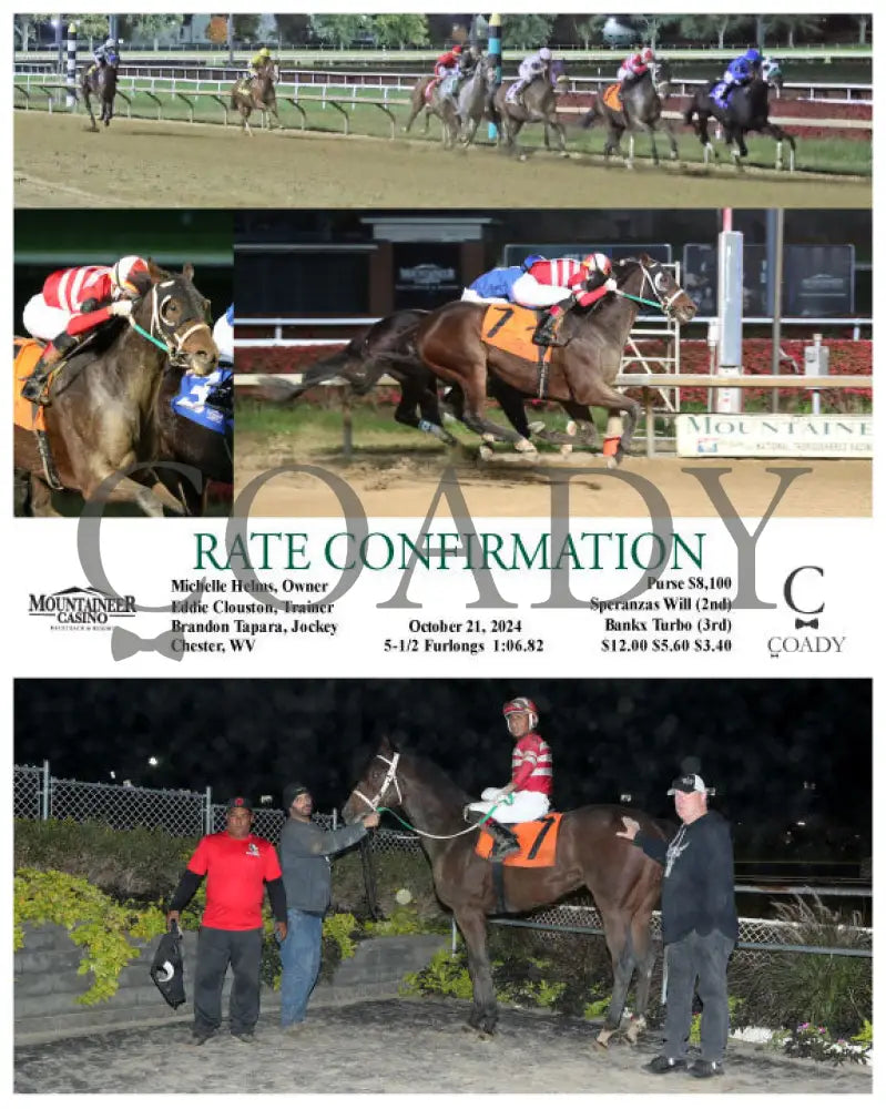 Rate Confirmation - 10-21-24 R03 Mnr Mountaineer Park