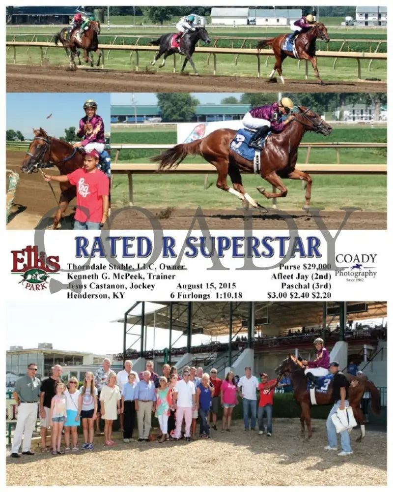 Rated R Superstar - 081515 Race 07 Elp Ellis Park
