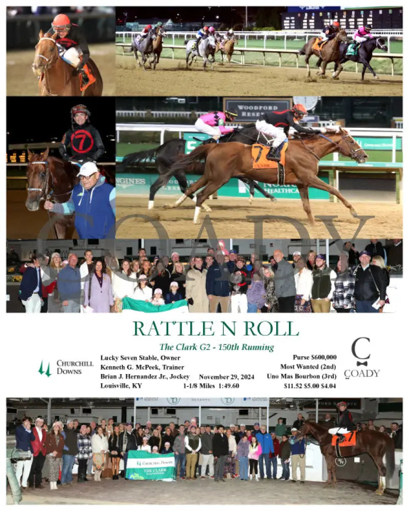 Rattle N Roll - The Clark G2 150Th Running 11-29-24 R11 Cd Churchill Downs