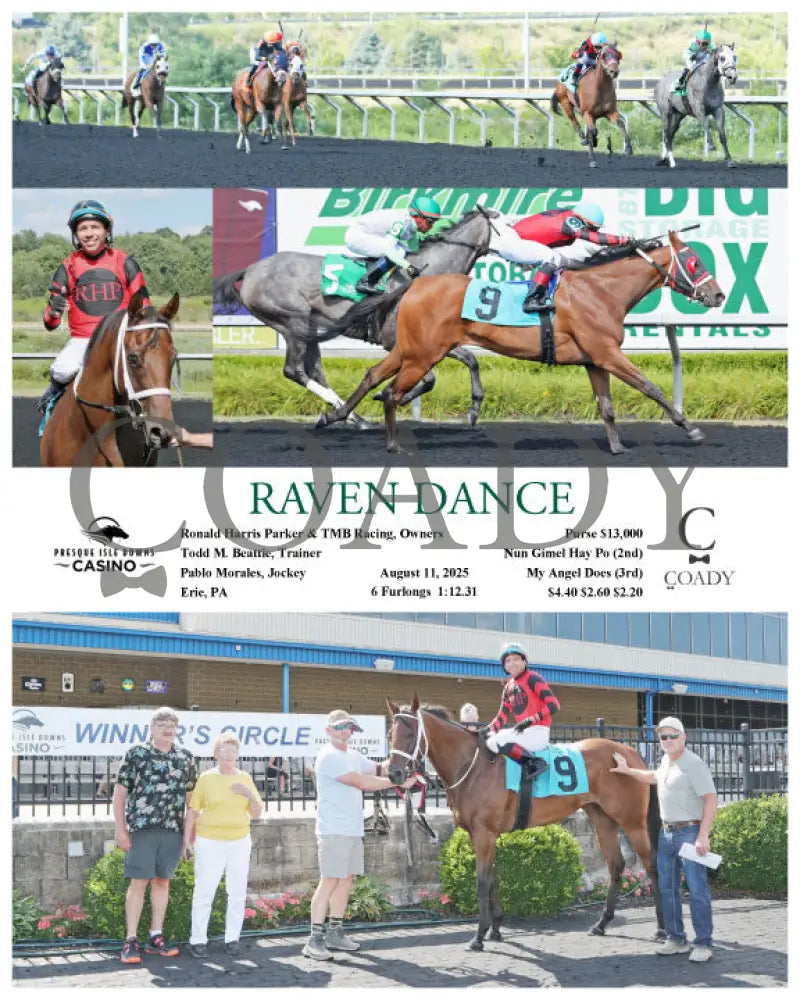 RAVEN DANCE - 08-11-25 - R02 - PID Presque Isle Downs