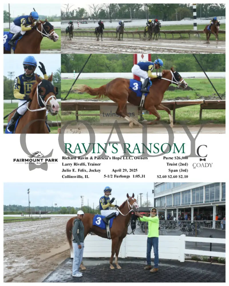 RAVIN’S RANSOM - 04-29-25 - R05 - FP Fanduel Sportsbook Horse Racing