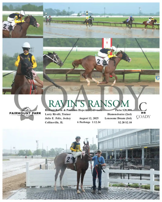 RAVIN’S RANSOM - 08-12-25 - R04 - FP Fanduel Sportsbook Horse Racing
