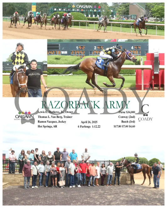RAZORBACK ARMY - 04-26-25 - R05 - OP Oaklawn Park