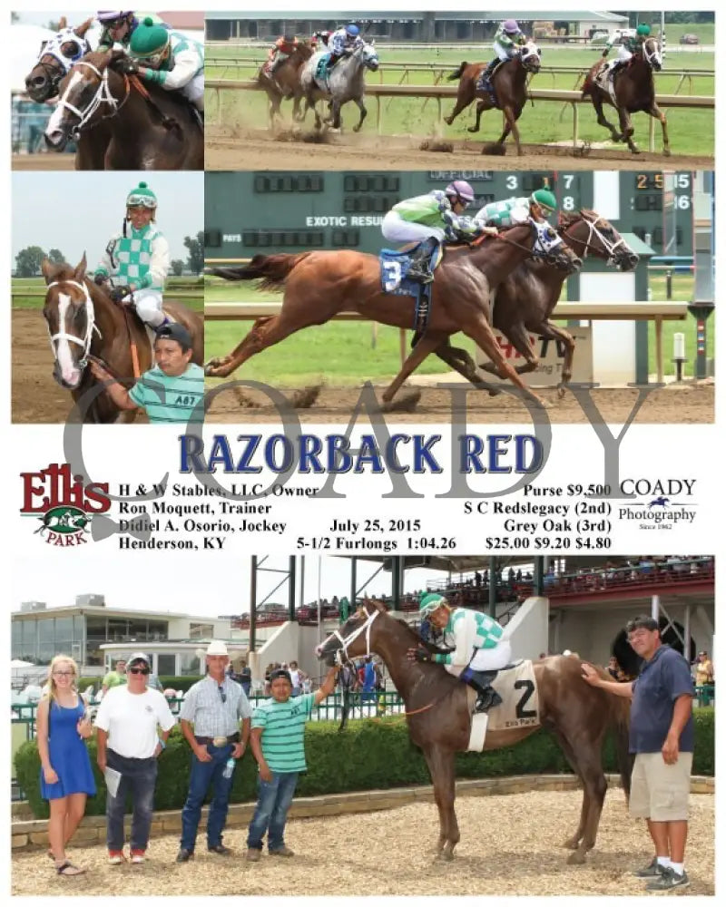 Razorback Red - 072515 Race 01 Elp Ellis Park