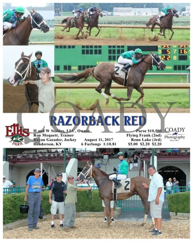 Razorback Red - 081117 Race 01 Elp Ellis Park