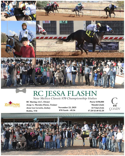 RC JESSA FLASHN - New Mexico Classic 870 Championship Stakes - 11-23-25 - R06 - ZIA - Coady Media - Kurtis Coady Photography