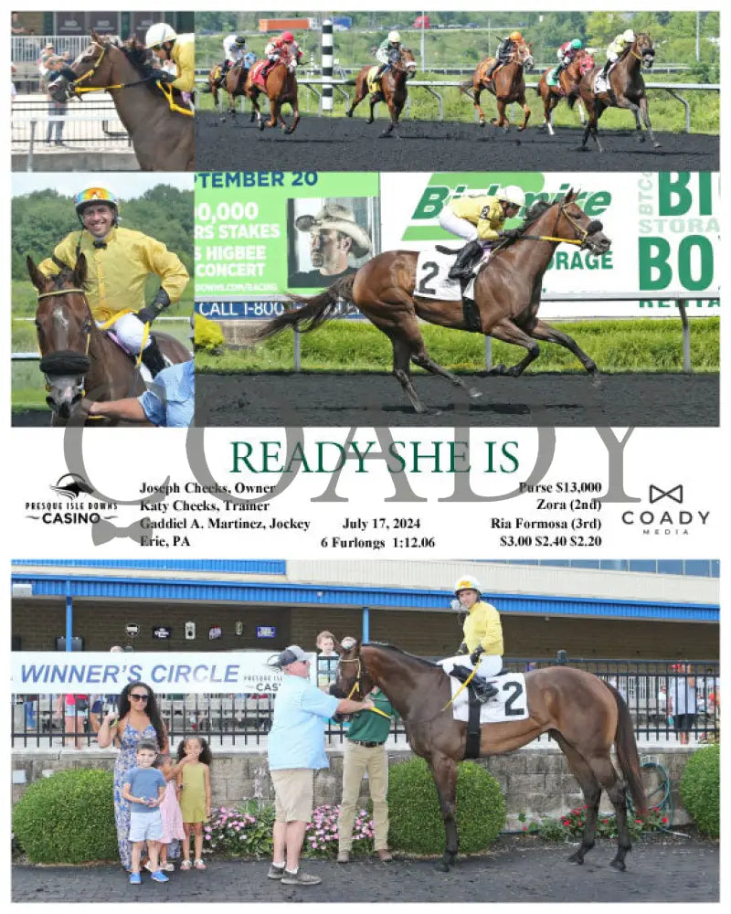 Ready She Is - 07-17-24 R02 Pid Presque Isle Downs