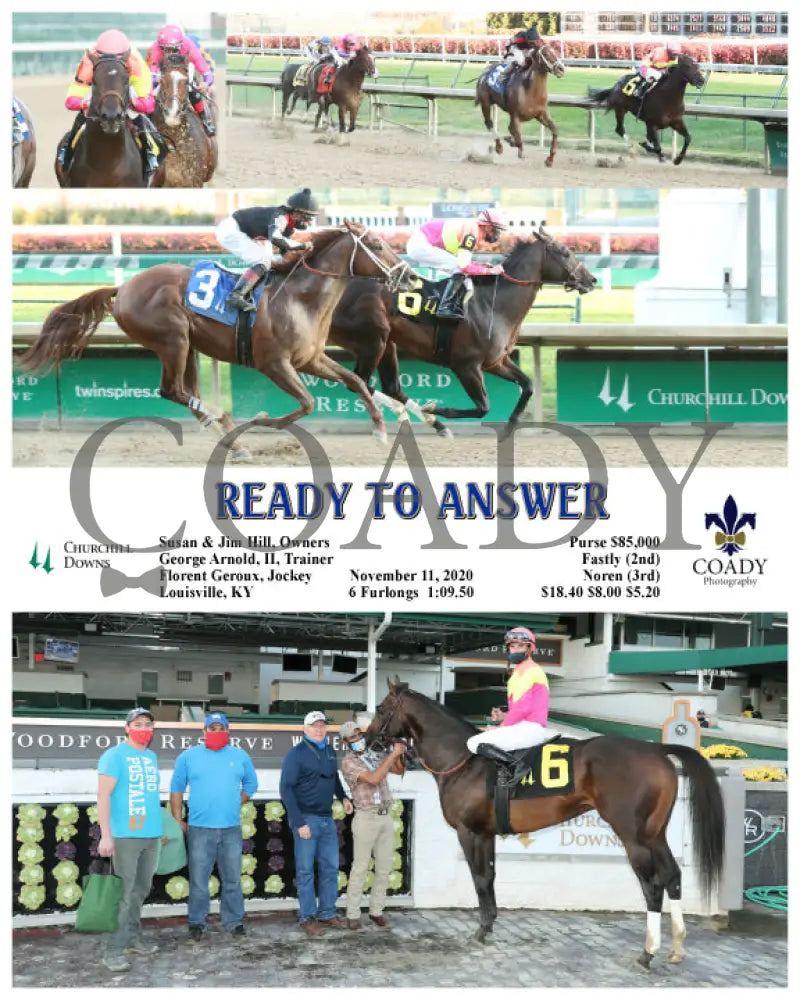 Ready To Answer - 11-11-20 R09 Cd Churchill Downs