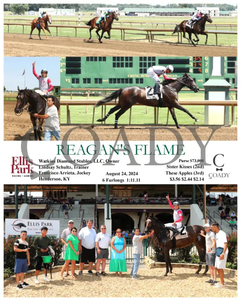 Reagan’s Flame - 082424 Race 04 Elp Ellis Park