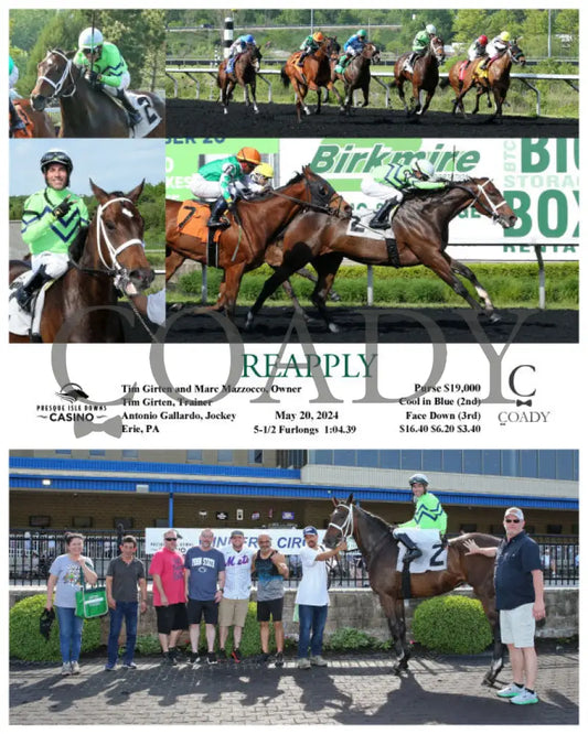 Reapply - 052024 Race 05 Pid Presque Isle Downs