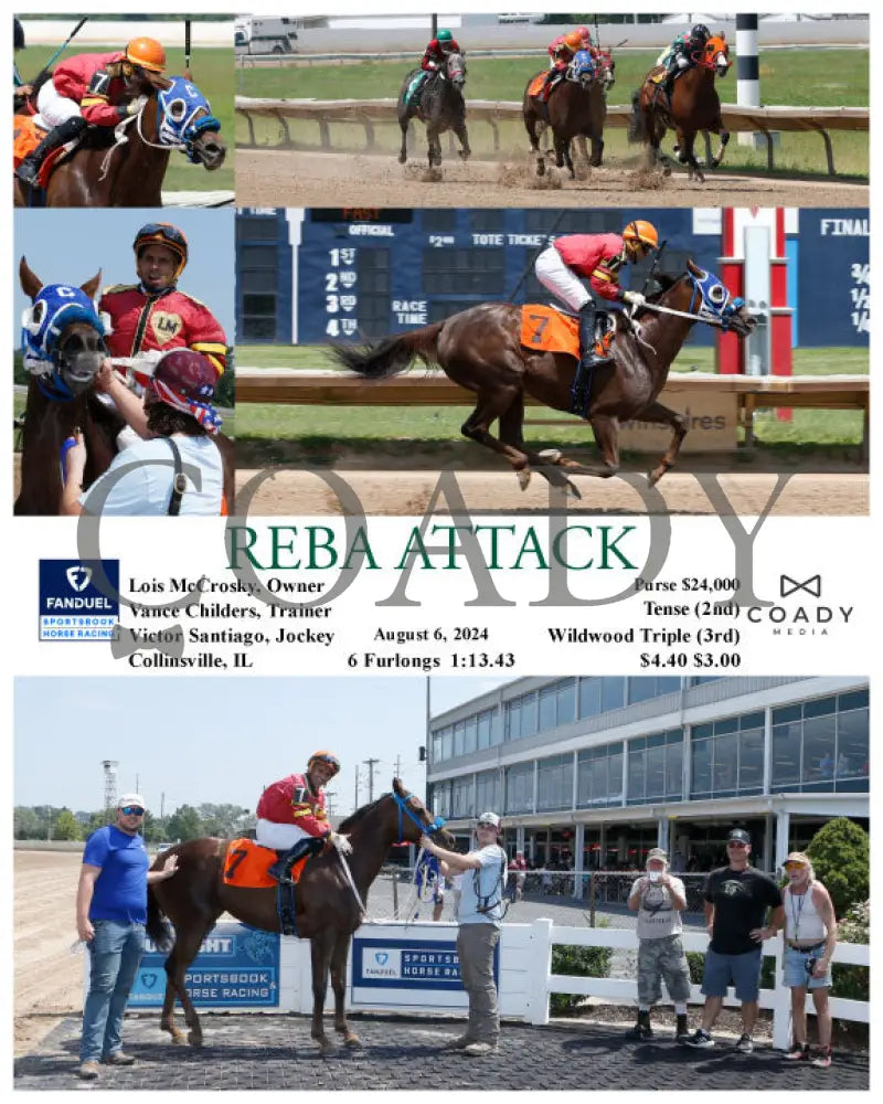Reba Attack - 08-06-24 R03 Fan Fanduel Sportsbook Horse Racing