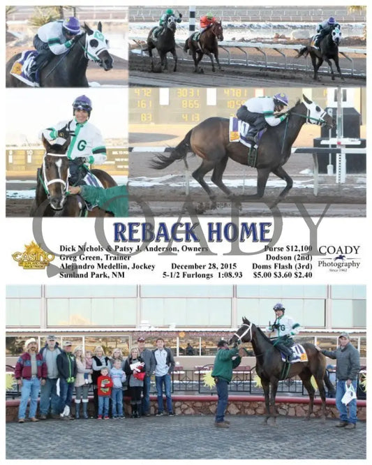 Reback Home - 122815 Race 09 Sun Sunland Park