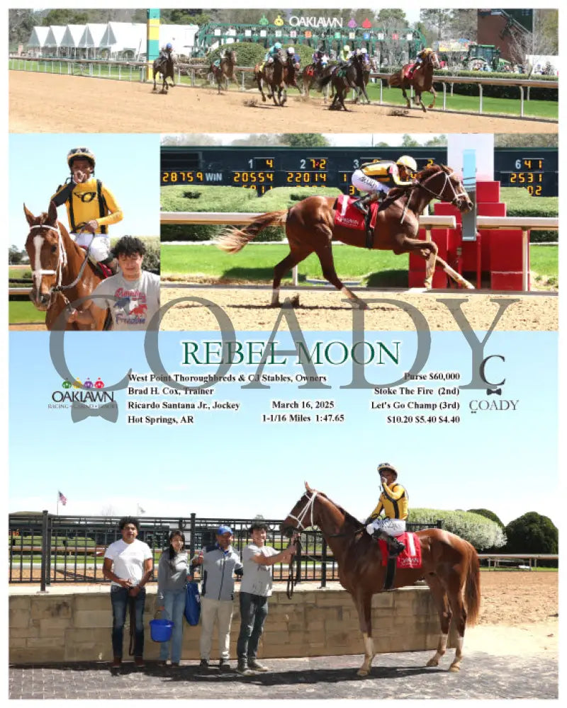 REBEL MOON - 031625 - Race 02 - OP Oaklawn Park