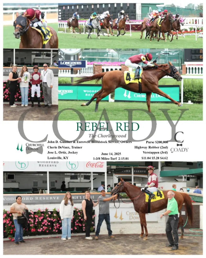 REBEL RED - The Chorleywood - 06-14-25 - R10 - CD Churchill Downs