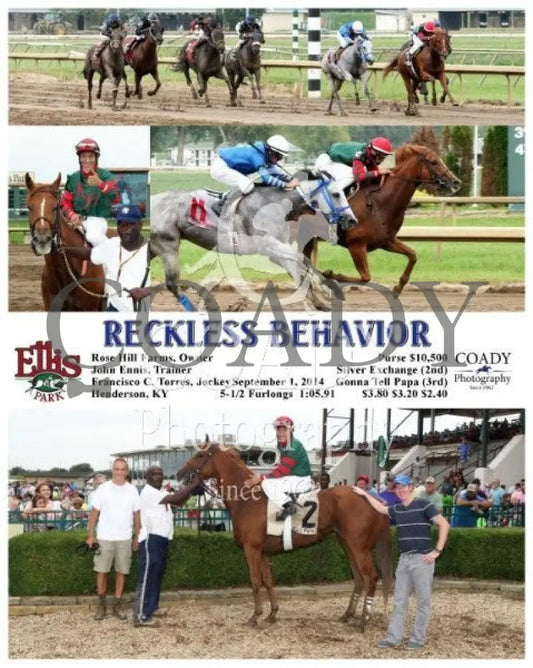 Reckless Behavior - 090114 Race 04 Elp Ellis Park