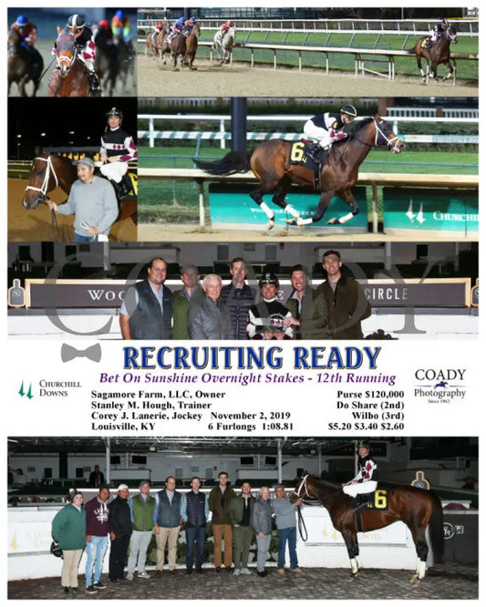 Recruiting Ready - Bet On Sunshine Overnight Stakes 12Th Running 11-02-19 R10 Cd Churchill Downs