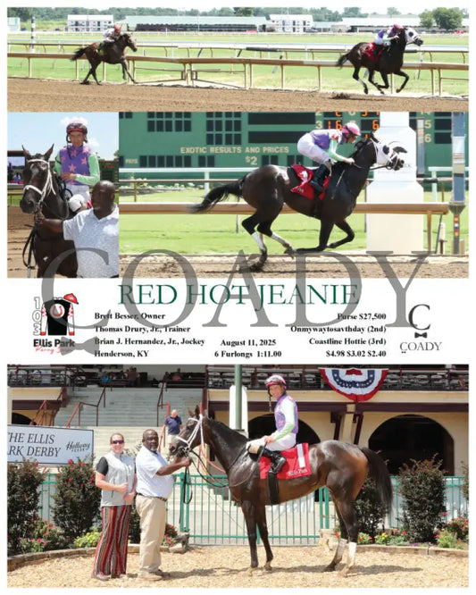 RED HOT JEANIE - 08-11-25 - R01 - ELP Ellis Park