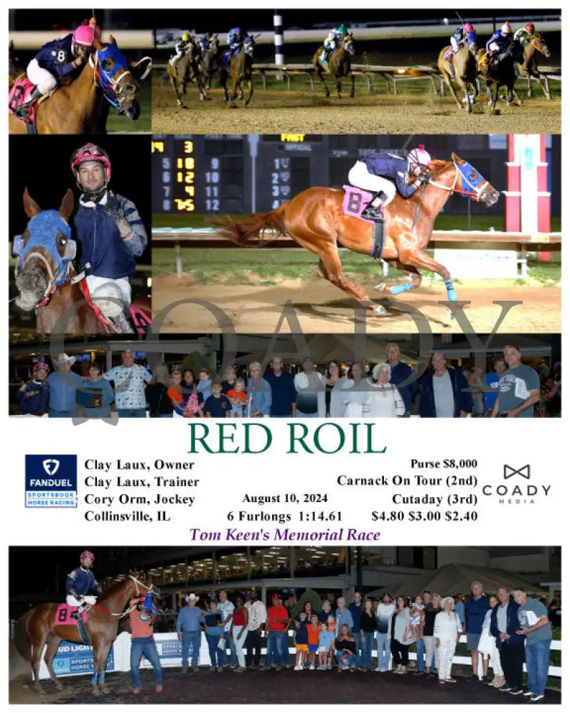 Red Roil - 08-10-24 R03 Fan Fanduel Sportsbook Horse Racing
