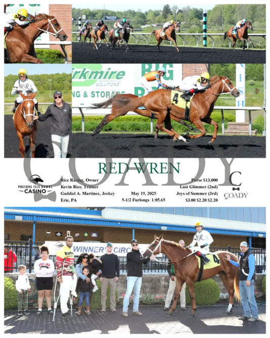 RED WREN - 051925 - Race 05 - PID Presque Isle Downs