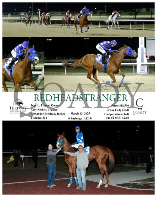 REDHEADSTRANGER - 03-13-25 - R06 - TP Turfway Park