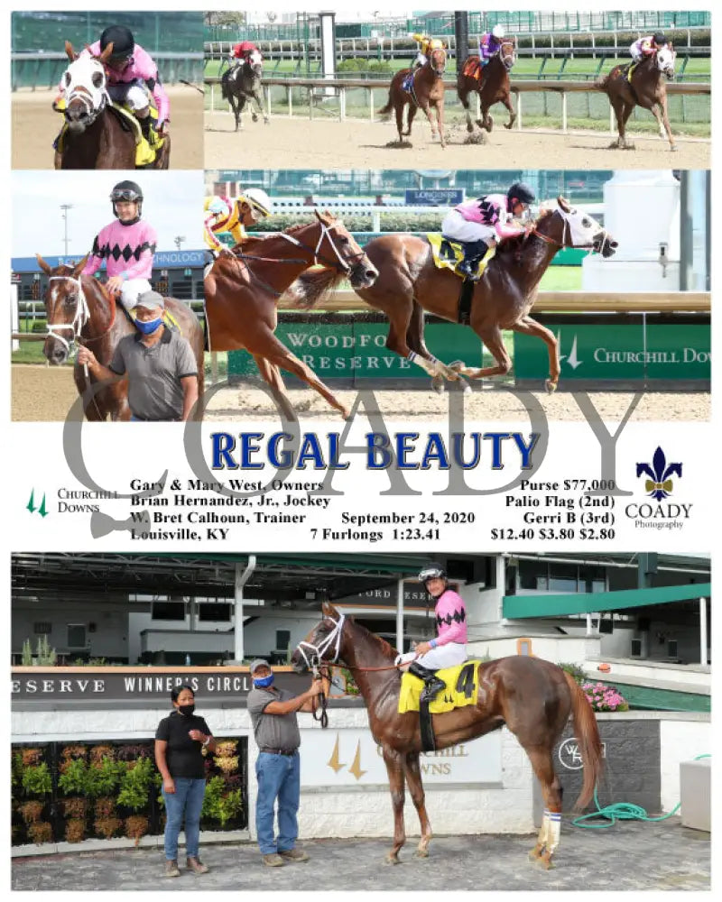 Regal Beauty - 09-24-20 R07 Cd Churchill Downs