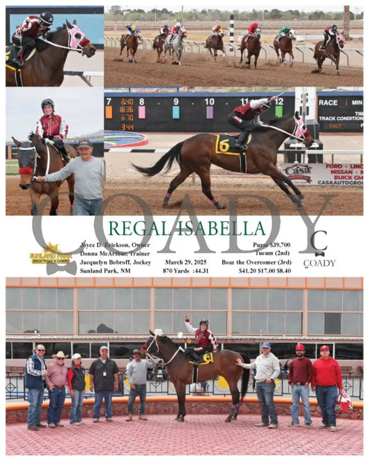 REGAL ISABELLA - 03-29-25 - R01 - SUN Sunland Park