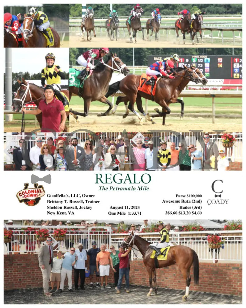 Regalo - The Petramalo Mile 08-11-24 R05 Cnl Colonial Downs