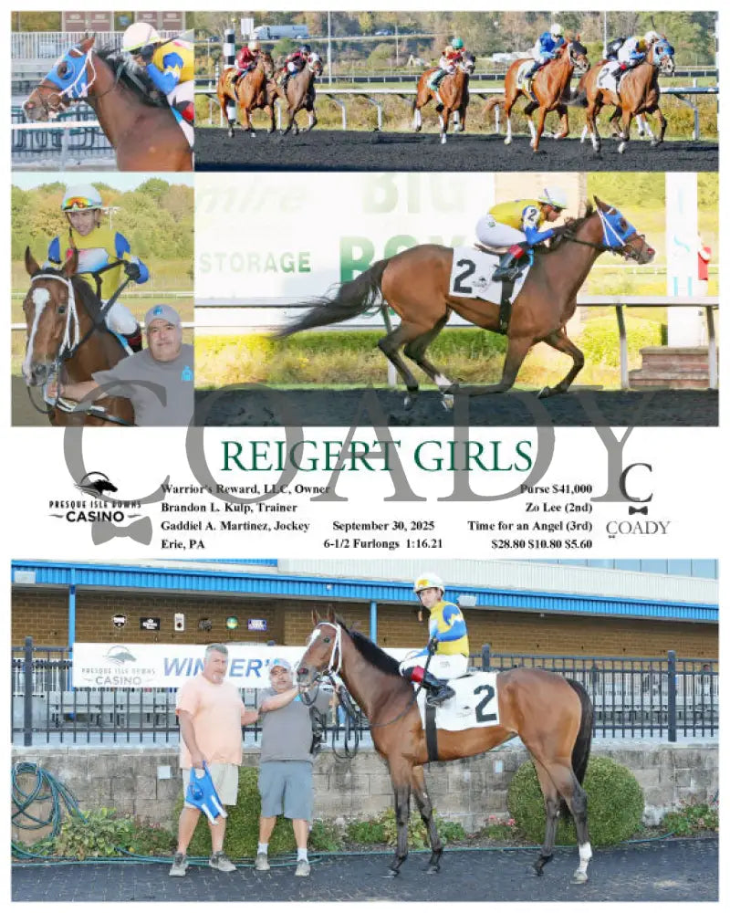 REIGERT GIRLS - 09-30-25 - R05 - PID Presque Isle Downs