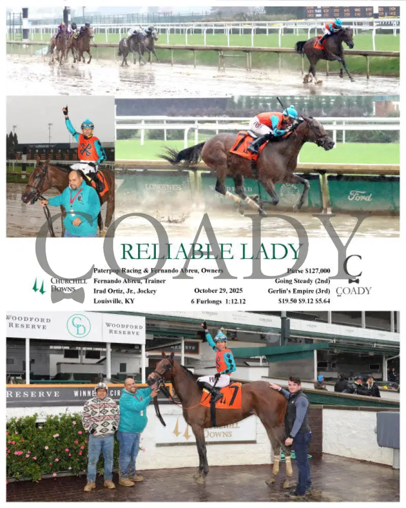 RELIABLE LADY - 10-29-25 - R09 - CD Keeneland