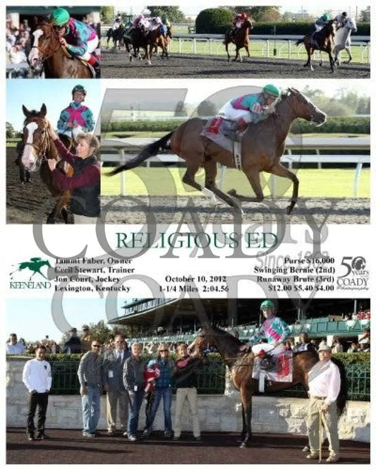 Religious Ed - 101012 Race 09 Keeneland