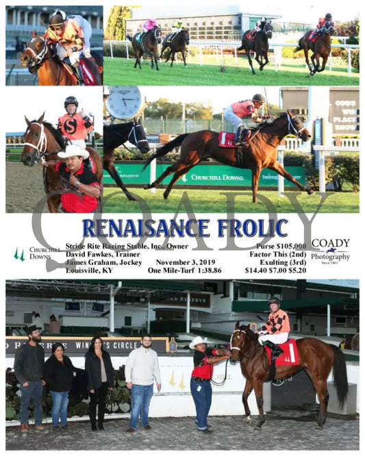 Renaisance Frolic - 11-03-19 R09 Cd Churchill Downs